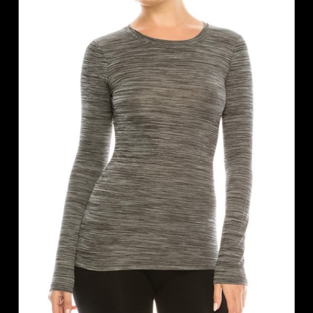 Spacedye Activewear Long Sleeve Top. NWOT